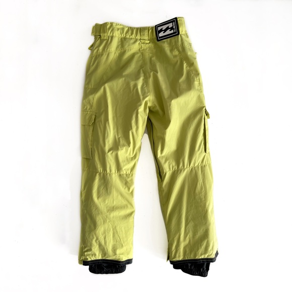 Billabong Neon Green Yellow Ski Snow Pants S - Picture 5 of 8